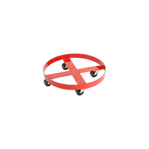 Global Industrial Drum Dolly for 30 Gallon Drum - Rubber Wheels 600 Lb. Capacity