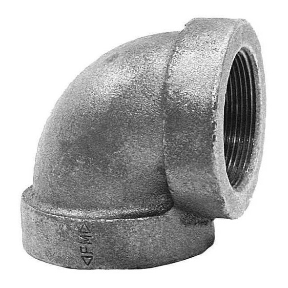 90 Degree Elbow 90 Degree Elbow, 2" x 1-1/4" Pipe, FNPT, Cast Iron, Class 125