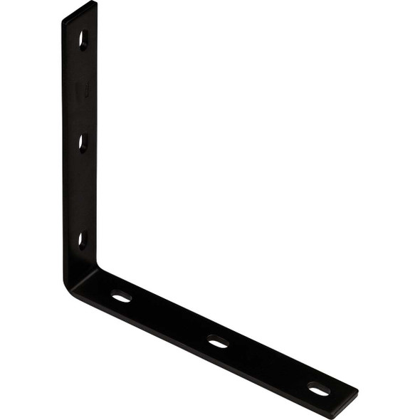 National Hardware  10-1/4 In. x 1-1/2 In. Black Heavy-Duty Corner Brace N351-468