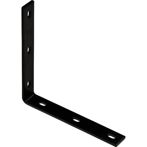 National Hardware  10-1/4 In. x 1-1/2 In. Black Heavy-Duty Corner Brace N351-468