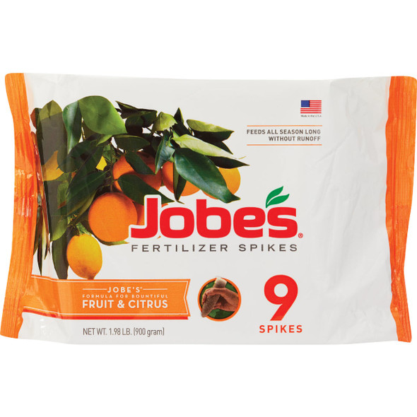 Jobe's 8-11-11 Fruit & Citrus Fertilizer Spikes (9-Pack)