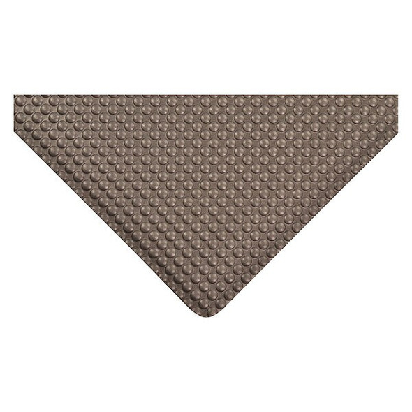 Antifatigue Mat, 3 ft. L x 2 ft. W, 1" Thickness, Vinyl, Bubble Top, Black