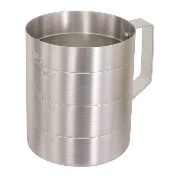 Crestware Measuring Cup,Aluminum,1 qt. Dry MEA01D