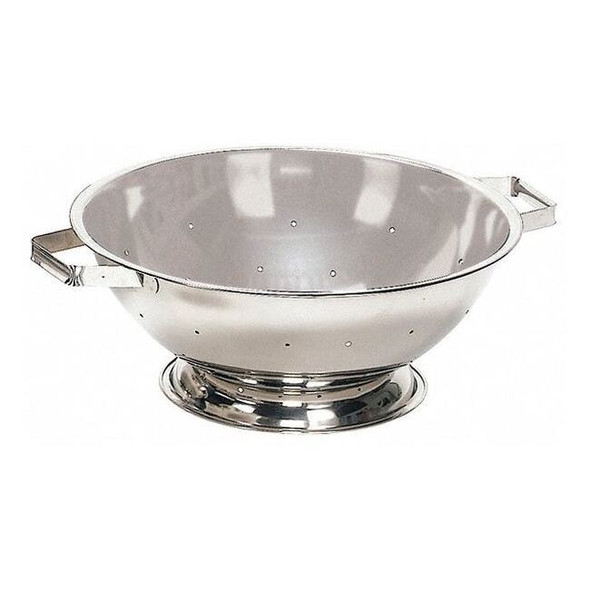 Crestware Colander,8 qt.,5-1/2 in. H,Steel COL08