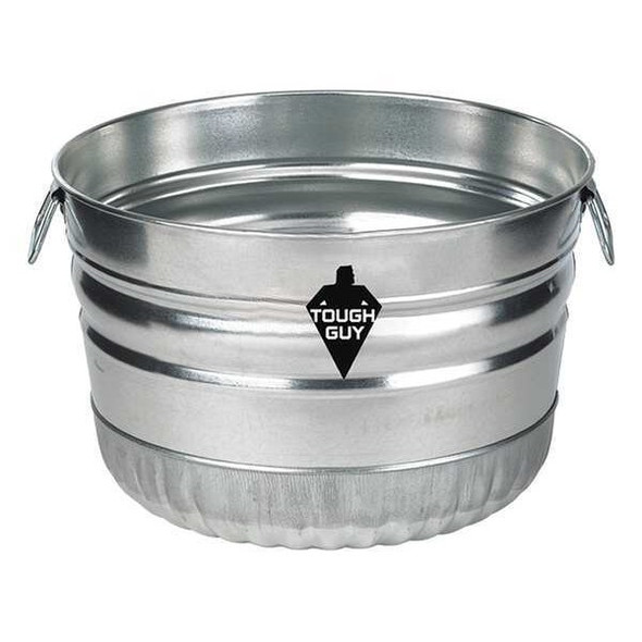 Manufacturer Varies Utility Tub,9-1/3 gal. gal.,Silver 3ANR9