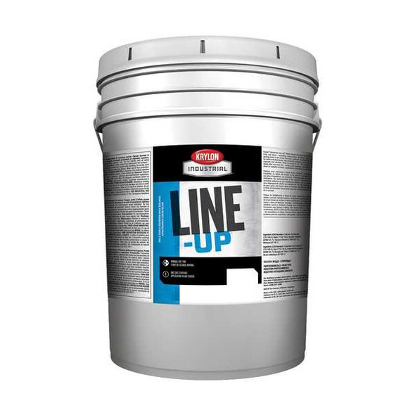 Pavement Striping Paint, 5 gal., Parking Lot White, Water -Based
