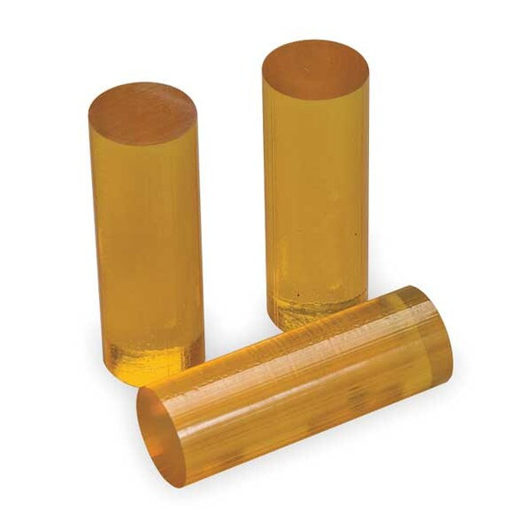 Hot Melt Adhesive, Off-White, 1 in Dia, 3 in L, 25 sec Begins to Harden, 242 PK