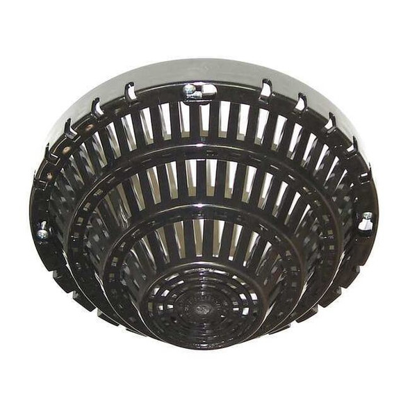 Smoke Detector Damage Stopper Cover, Polycarbonate, Flush Mount, 3 in D, Black