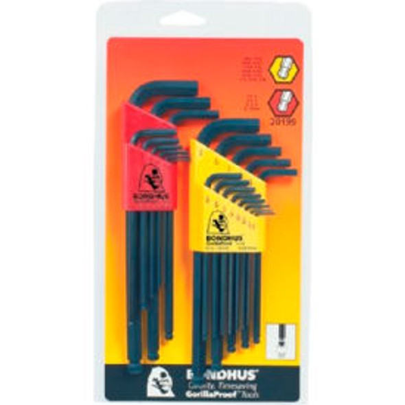 Bondhus 20199 22PC. Balldriver SAE & Metric Hex Key Set