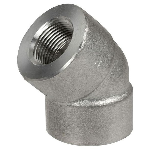 Manufacturer Varies 45 Elbow,304 SS, 1/4 in,FNPT,Class 3000 4307000152