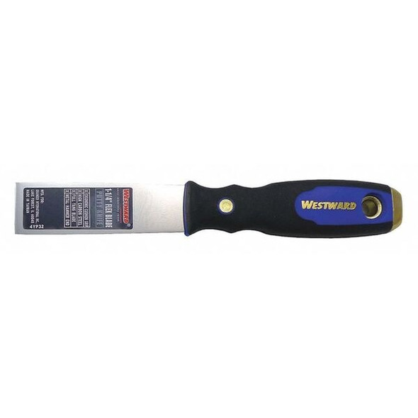 Westward Putty Knife,Straight,CarbonSteel,1 1/4"W 4YP32 Westward Putty Knife,Straight,CarbonSteel,1 1/4"W 4YP32