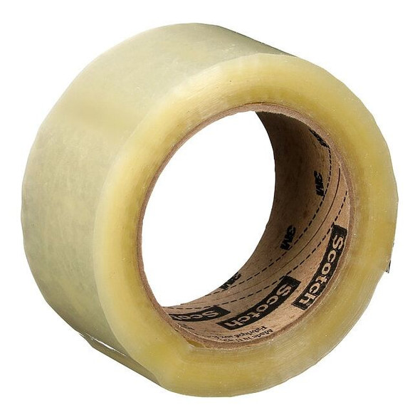 Packing Tape, 2.1 mil Thick, 1.9 in W x 109.4 yd L, 3 in Core Dia., Clear, 36 PK