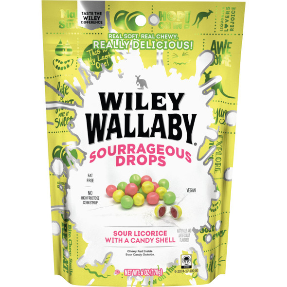 Wiley Wallaby 6 Oz. Sourrageous Drops KEC20649
