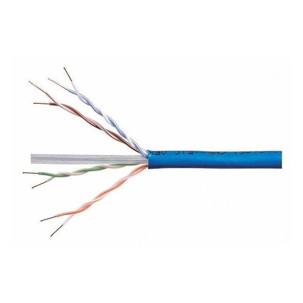 Manufacturer Varies Data Cable,Cat 6A,23 AWG,1000ft,Blue 21794