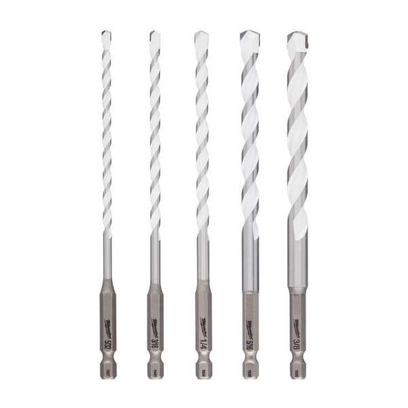 5 pc. SHOCKWAVE Impact Duty Carbide Multi-Material Drill Bit Set
