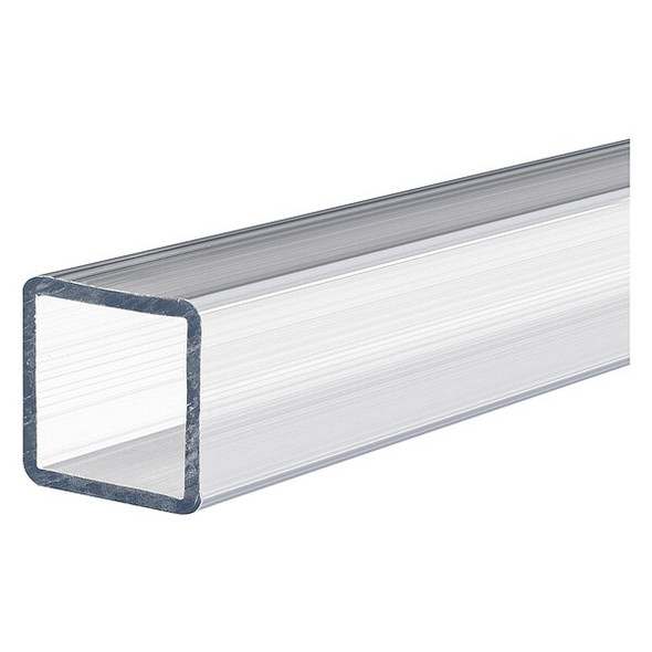 Manufacturer Varies Tube,Polycarbonate,1 ft L,2 x 2 inClear BULK-RPT-PC-8