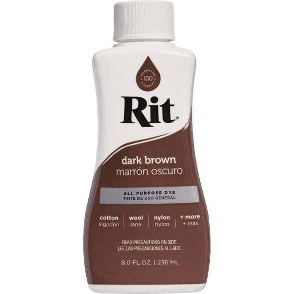 Rit 8 Oz. All Purpose Dark Brown Liquid Dye 88250