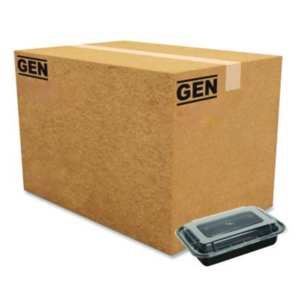 GEN BOX,TAKEOUT,24OZ,150/C,BK FCPP-BC-24RECT