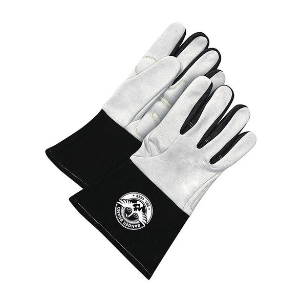 Bdg Gander Welding Gloves, Gauntlet Cuff, Grain Goatskin, S, 1 PR 60-1-1949-S