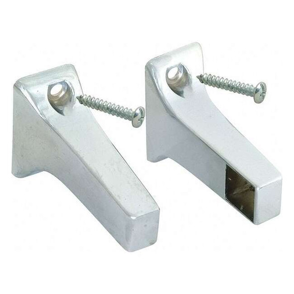 Manufacturer Varies Towel Bar Brackets,Zinc,1 3/8 in H,PR 15151