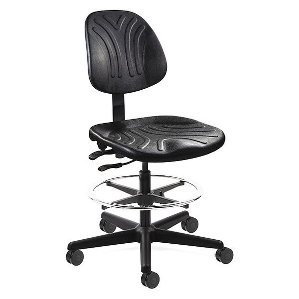 Bevco Drafting Chair,52 in H,Black 7501D-3750S/5 Bevco Drafting Chair,52 in H,Black 7501D-3750S/5