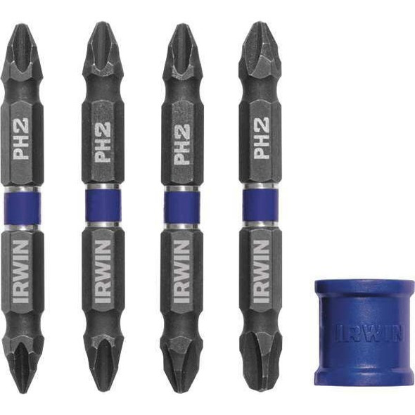 Irwin DriverBitSet,4pcs,Steel,Shank:1/4" IWAF32DEPH5