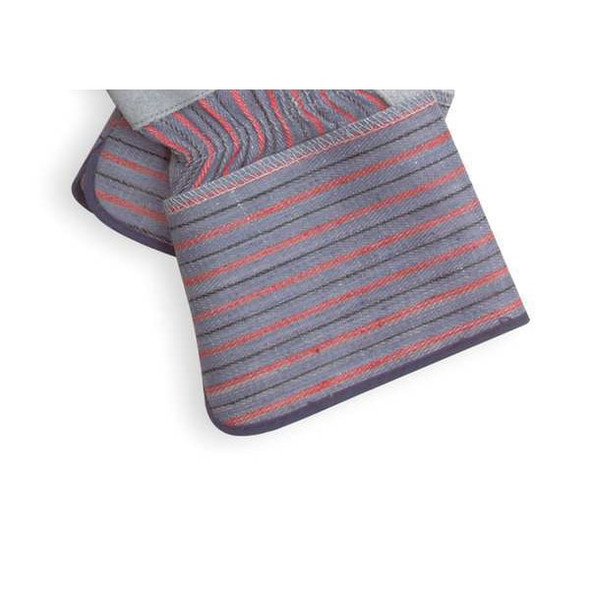 Condor Leather Gloves, Cotton, Polyester, Gauntlet Cuff, Wing Thumb, Gray, XL, 1 PR 20GY97