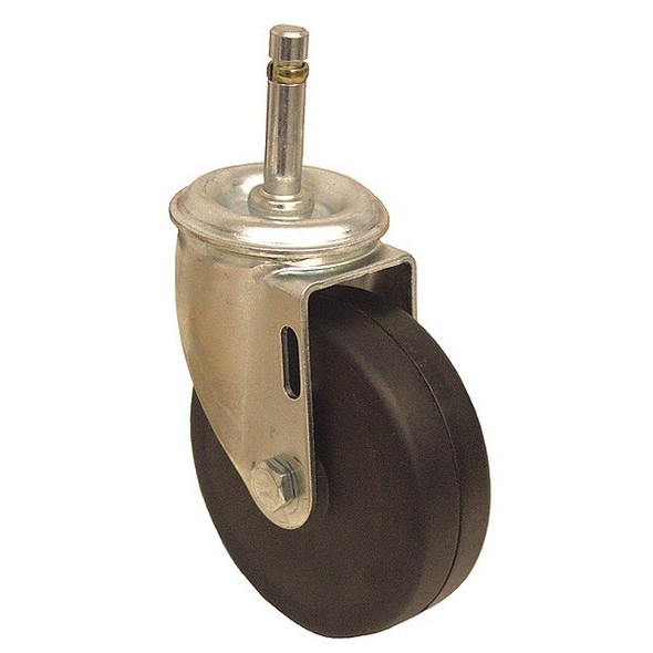 Manufacturer Varies Stem Caster,150 lb. Load,Black Wheel P12S-R040D-SG2