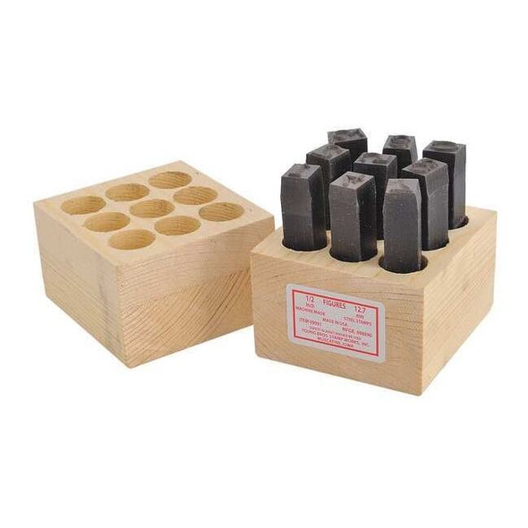 Manufacturer Varies Hand Stamp Kit, Number Set, PK9 3XDG3