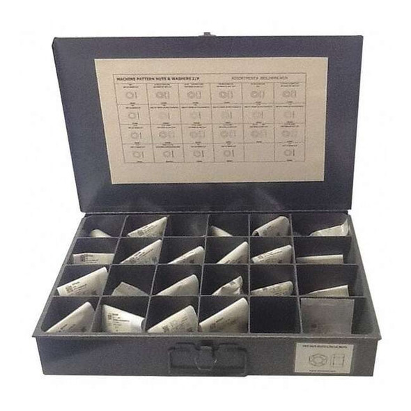 Manufacturer Varies Nut and Washer Assortment, Zinc-Plated JBDL24HNLWLN