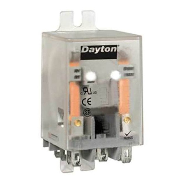 Dayton Flange Relay,24VDC,11 Pins,10A @ 277V AC 5YR10