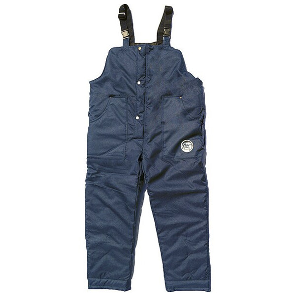 92001 Bib Overalls, Nylon, 10 oz Fabric Weight, 32 in Inseam, Navy, XL