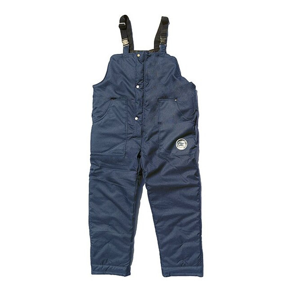 92001 Bib Overalls, Nylon, 10 oz Fabric Weight, 32 in Inseam, Navy, XL