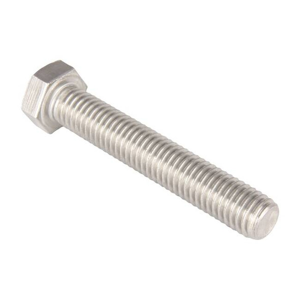 18-8, 1/2"-13 Hex Head Tap Bolt, Plain Stainless Steel, 3 in L, 5 PK