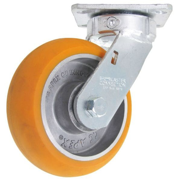 Manufacturer Varies Kingpinless Swivel Plate Caster,Polyurethane,1000 lb 49H866