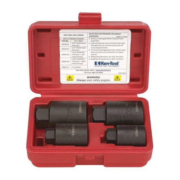 Ken-Tool Whl Stud Rmvr St,5/8 to 1 1/8 in,Steel 30649