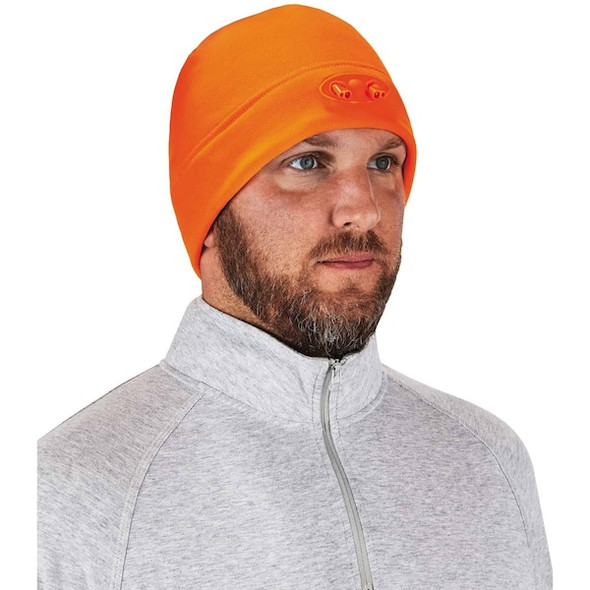 Ergodyne Beanie Cap,Over The Head,Orange 6804 Ergodyne Beanie Cap,Over The Head,Orange 6804
