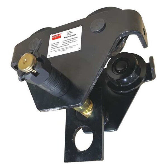 Dayton Push Trolley,1000 lb. Load Capacity 55HE66