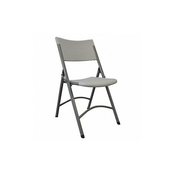 Manufacturer Varies Folding Chair,Blow Molded,White 4NHN5