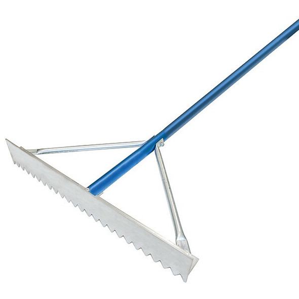 Kraft Tool 42 in Asphalt Rake, 43 Tines, 4 in L Aluminum Handle GG627