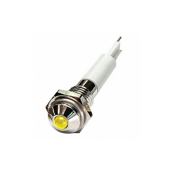 Manufacturer Varies Round Indicator Light,Yellow,24VDC 24M024
