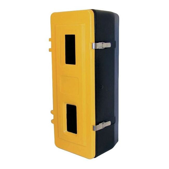 Safety Cabinet, Plastic, 11 3/4 in W x 27 1/2 in H x 10 in D, Yellow