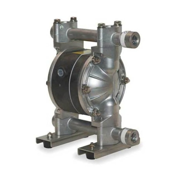 Double Diaphragm Pump, 316 Stainless Steel, Air Operated, PTFE, 12 GPM