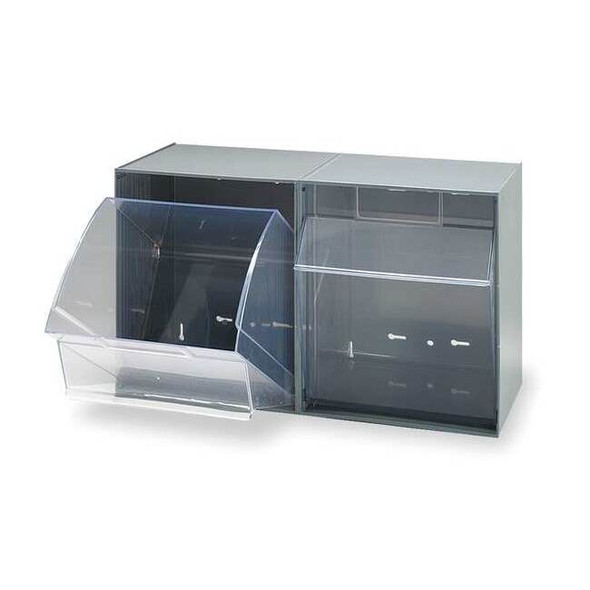 Quantum Storage Systems Plastic Tip-Out Bin Gray QTB302GY