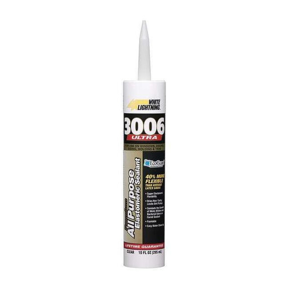 Hybrid Sealant, 10 oz, Cartridge, Clear, Hybrid Base, 3006 Ultra