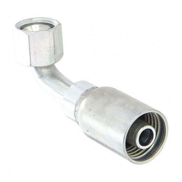 Kurt Crimp Fitting,90 Degrees  Elbow,1/2" ID FJX90-08-08