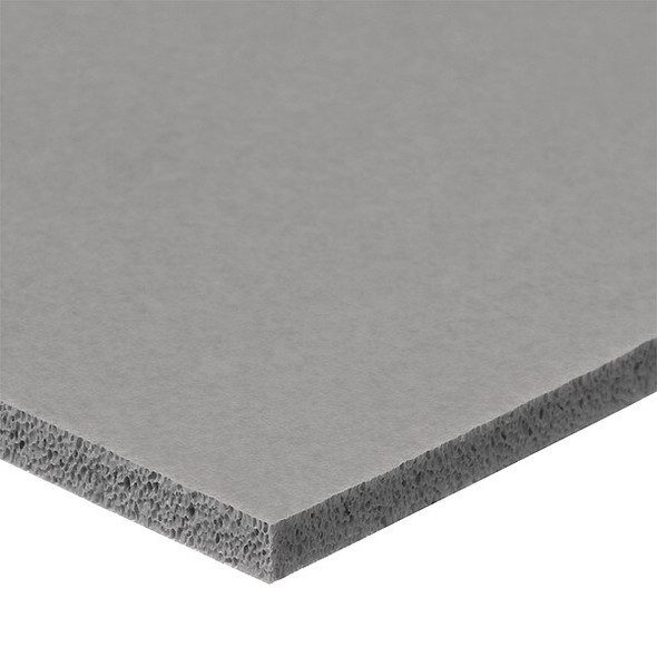 Foam Strip, Closed Cell, 1 in W, 6 ft L, 1/4 in Thick, Gray