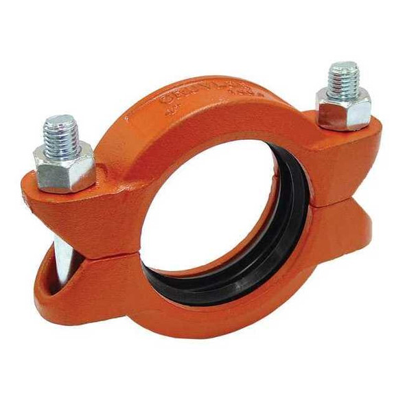 Gruvlok Ductile Iron, Straight, 4 in  x 4 in 0390006546