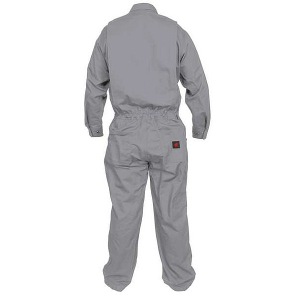 Mcr Safety Coverall, 8.7 cal/sq cm ATPV, L, MaxComfort(TM), Snap Closure, Zipper Closure CCMGL