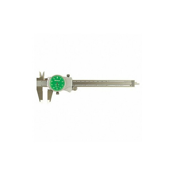 Mitutoyo Dial Caliper,6 In,Green,0.100/Rev 505-742-53J